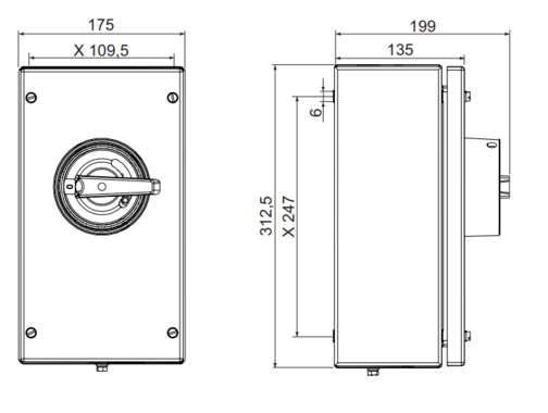 GHG981 / ATEX Zone22, Dust Safety switch 25A